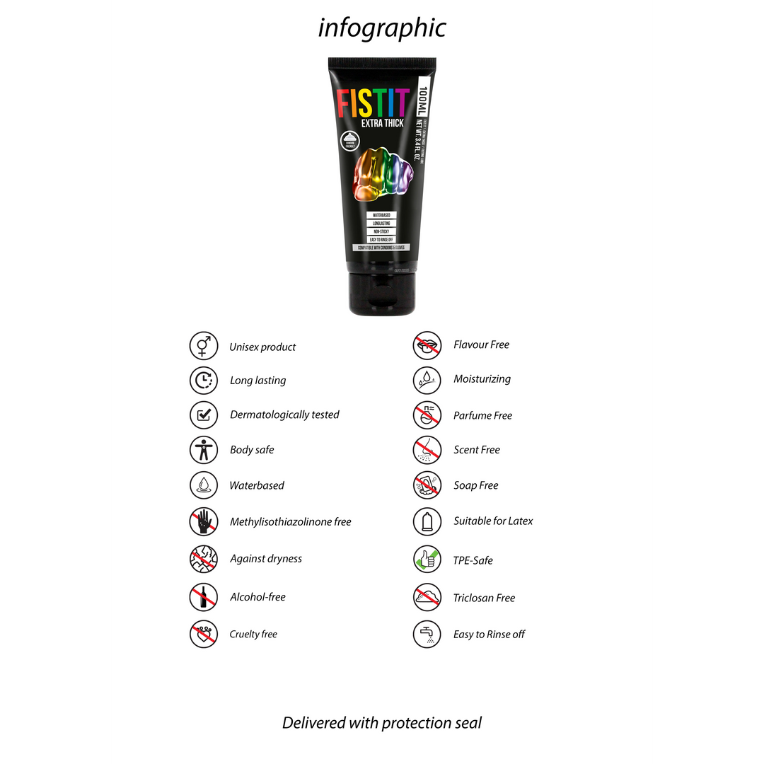 Extra Dick Gleitmittel - Regenbogen - 3,4 fl oz / 100 ml
