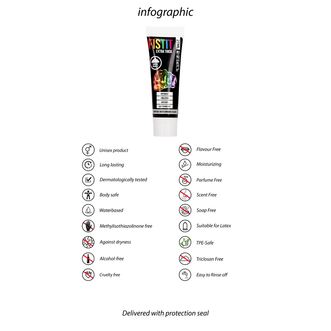 Extra Dick Gleitmittel - Rainbow - 0,8 fl oz / 25 ml