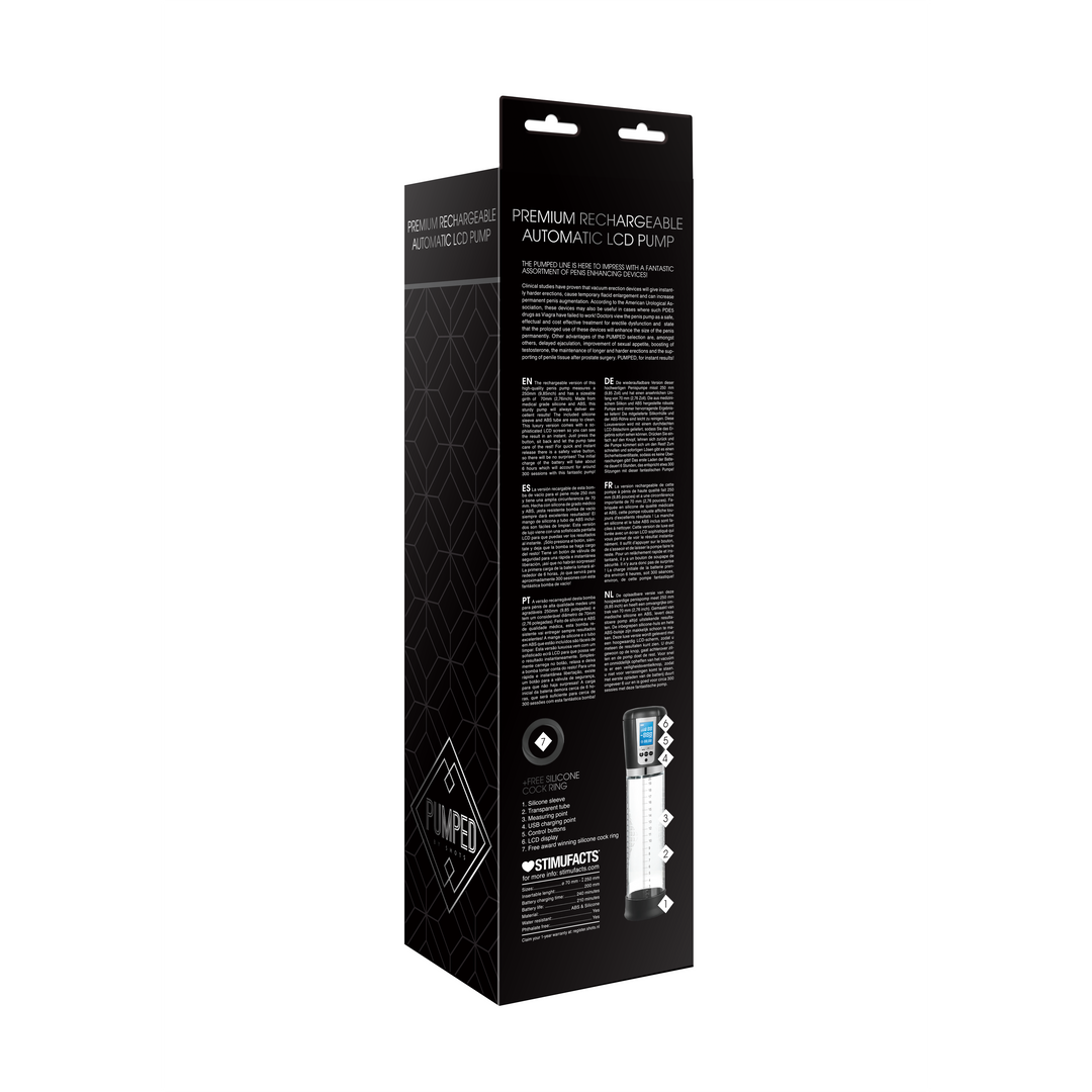 Premium wiederaufladbare automatische LCD-Pumpe