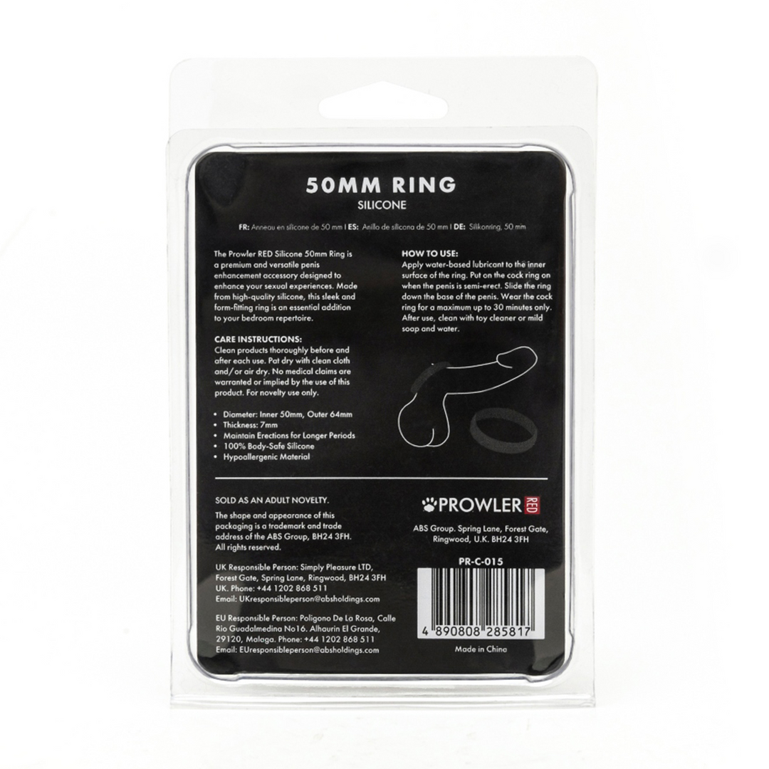 Silikon 50mm Ring - Schwarz