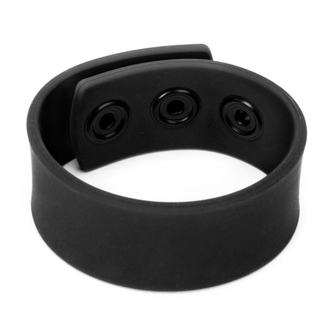 Silicone Cock Strap - Schwarz