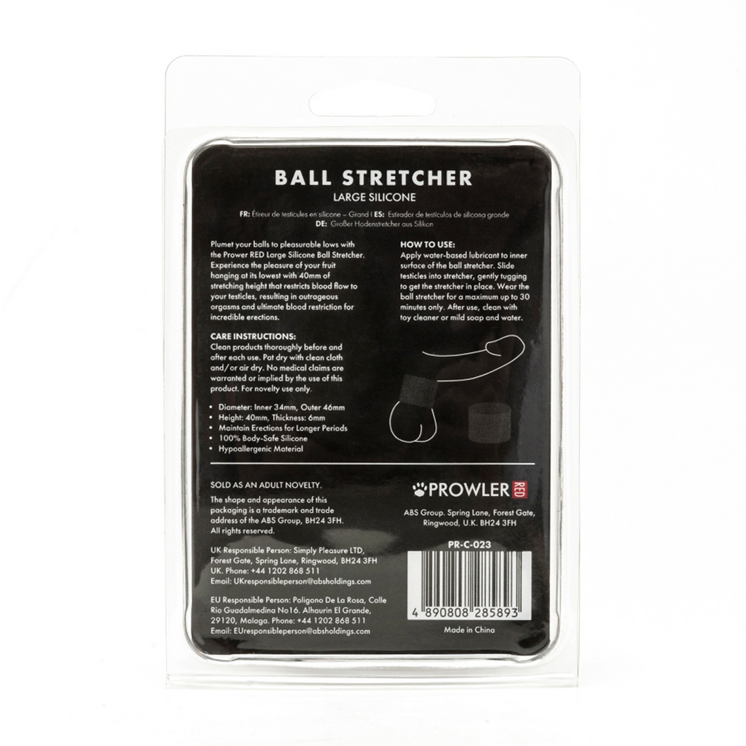 Silicone Ball Stretcher - Groß - Schwarz