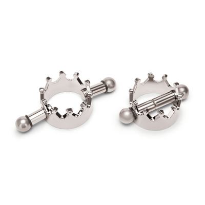 Magnetische Nippelkrone Klammern - Silber