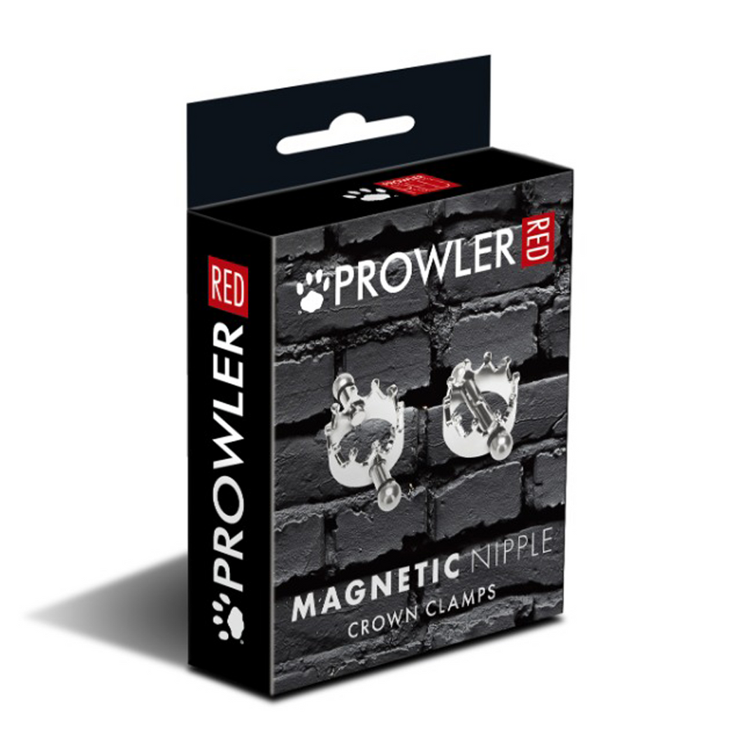 Magnetische Nippelkrone Klammern - Silber