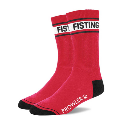 Fisting Socken - Rot/Schwarz