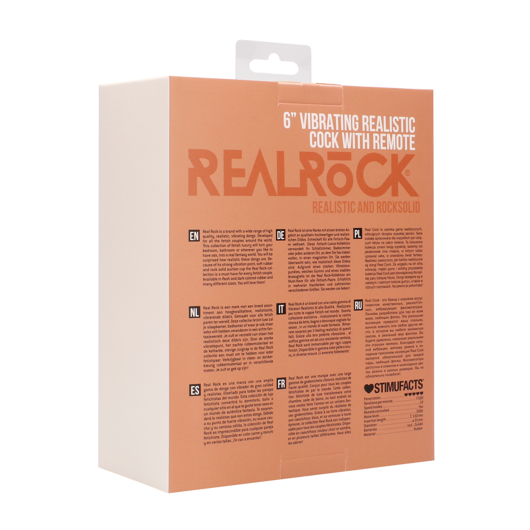 Vibrierender realistischer Penis mit Hodensack - 6 / 15 cm