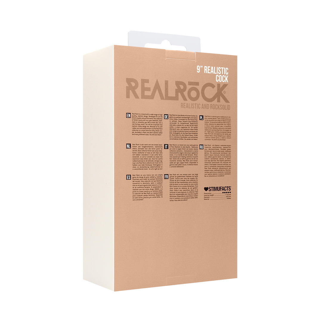 Realistischer Cock mit Scrotum - 9 / 23 cm