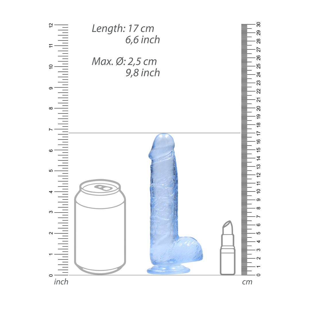 Realistischer Dildo mit Balls - 6 / 15 cm