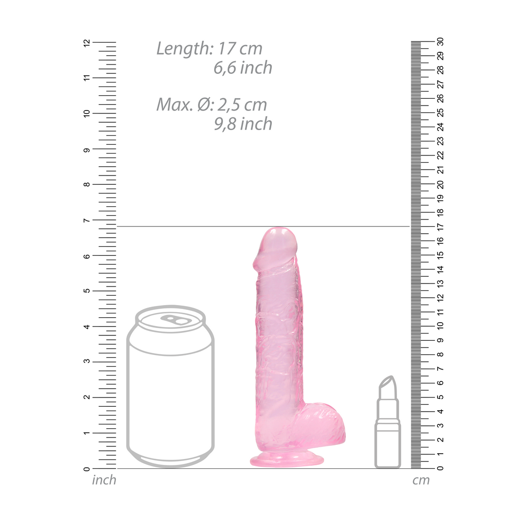 Realistischer Dildo mit Balls - 6 / 15 cm