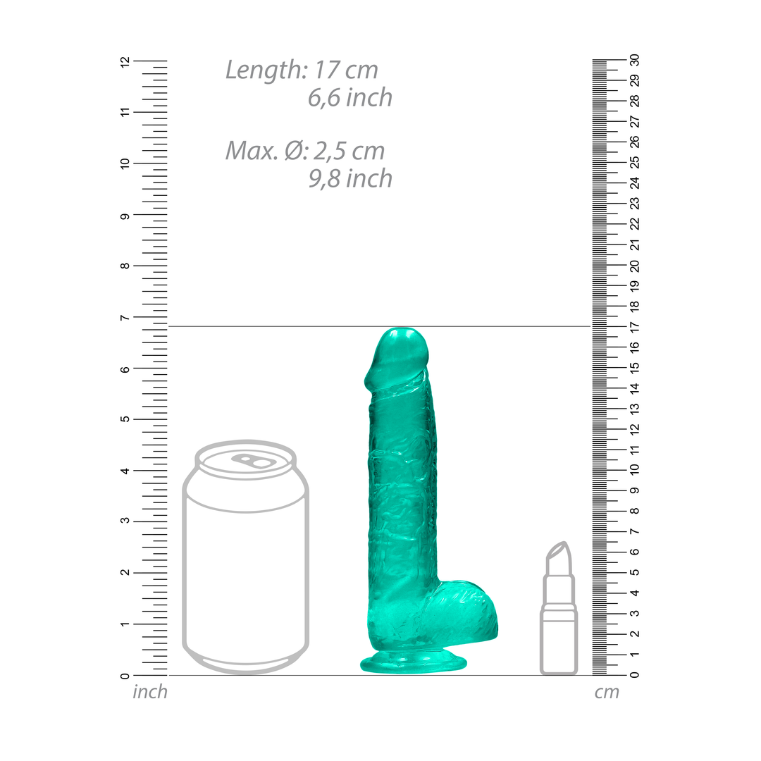 Realistischer Dildo mit Balls - 6 / 15 cm