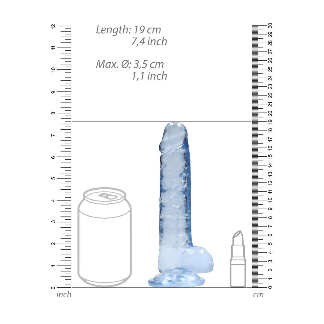 Realistischer Dildo mit Balls - 7 / 17 cm