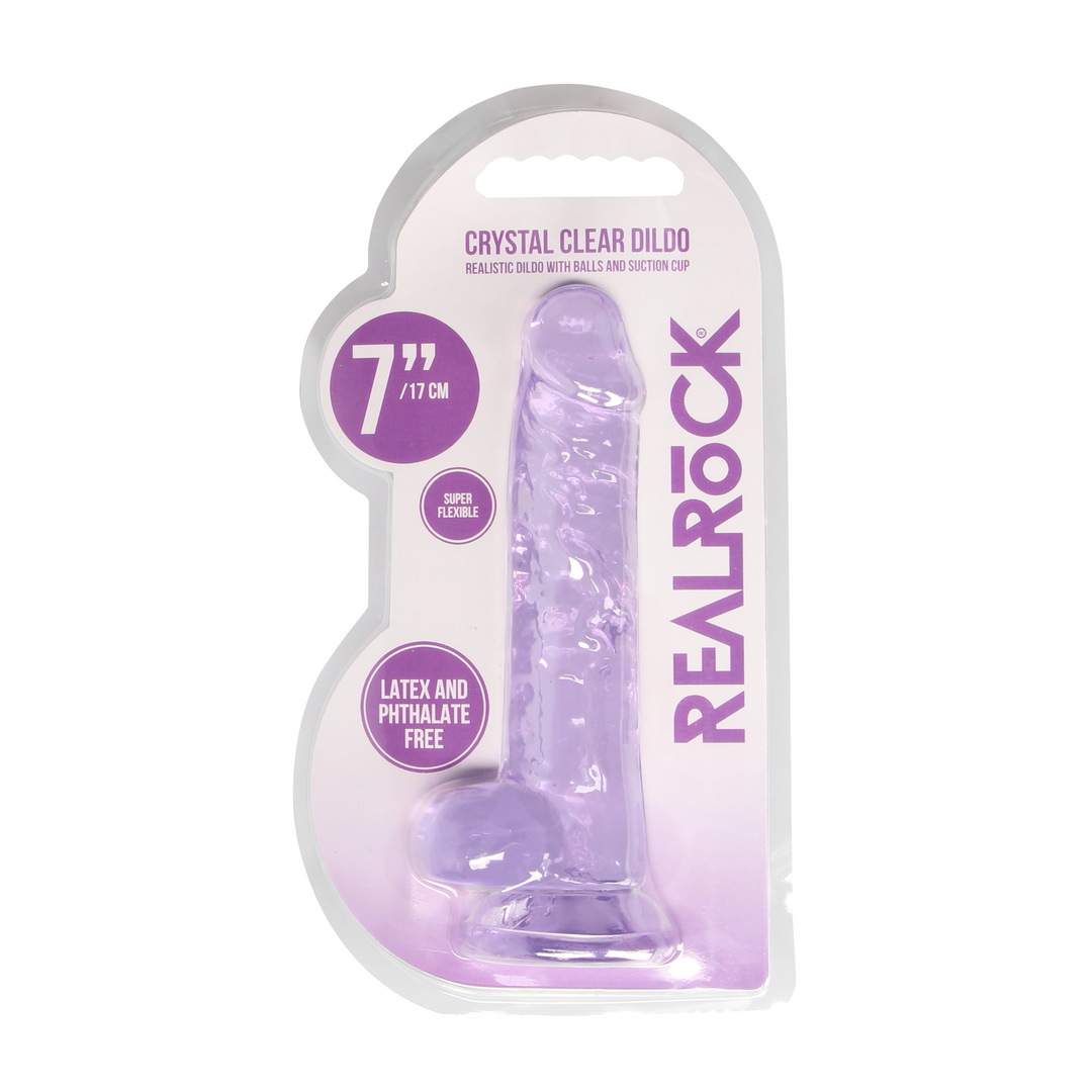 Realistischer Dildo mit Balls - 7 / 18 cm