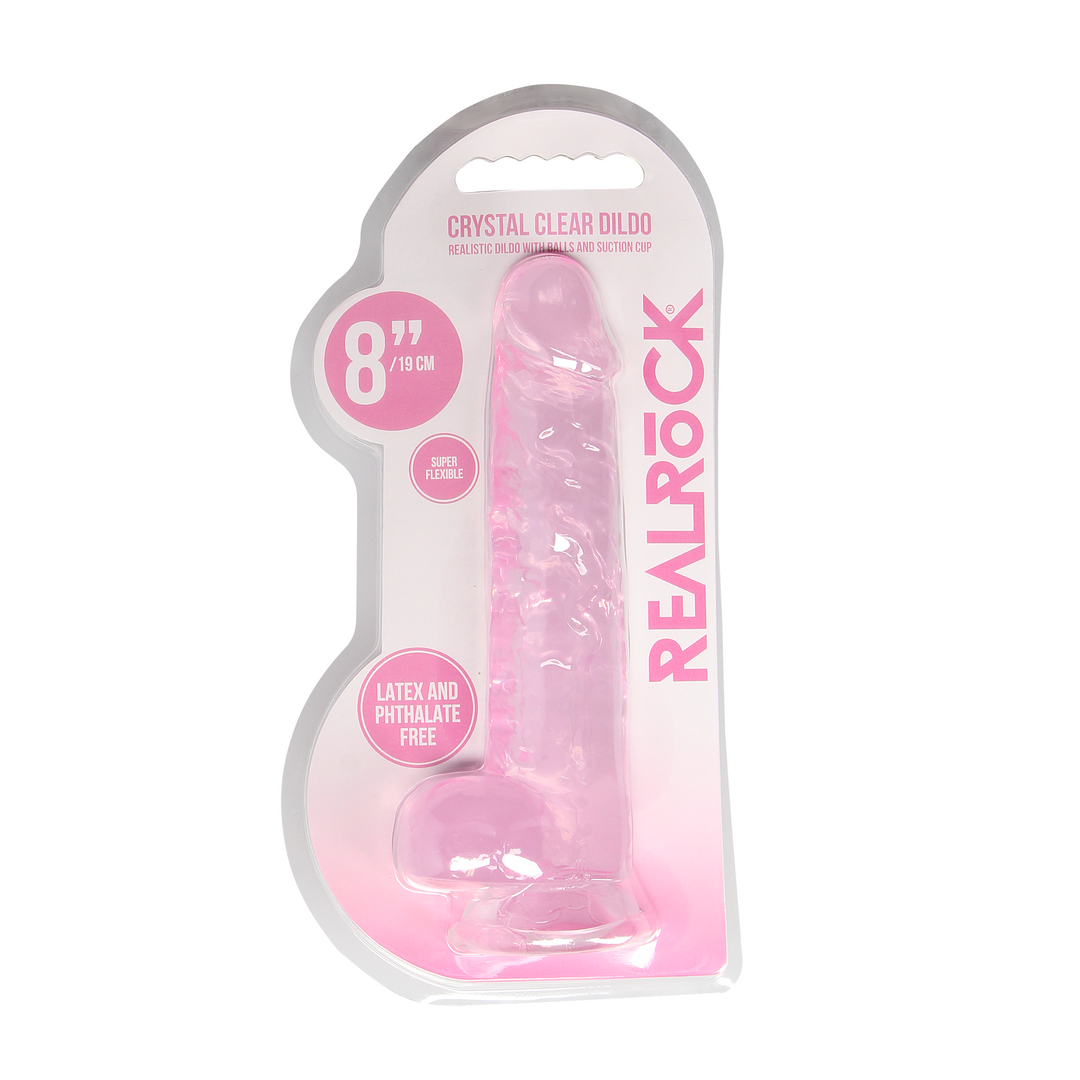 Realistischer Dildo mit Bällen - 8 / 21 cm
