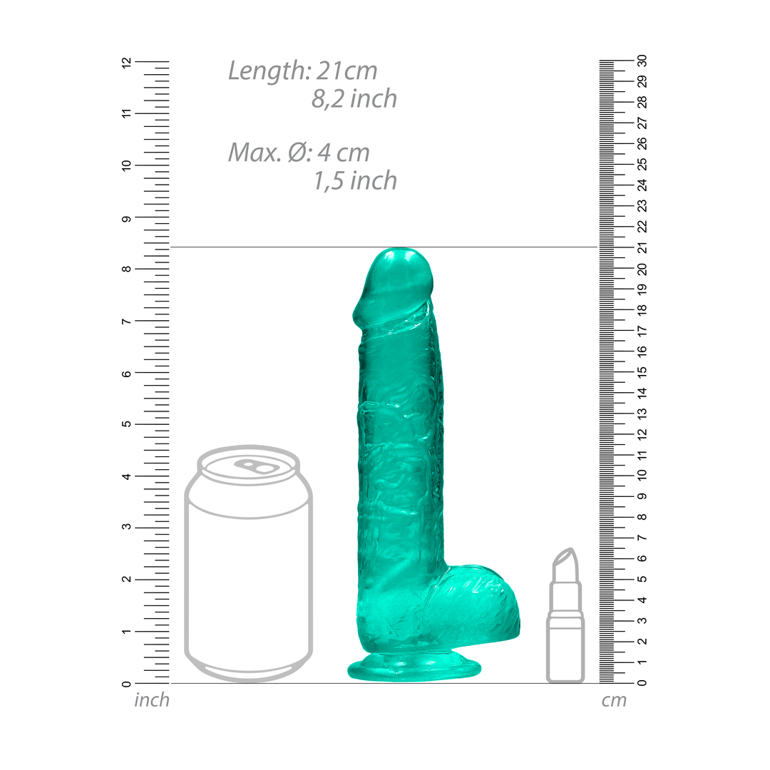 Realistischer Dildo mit Balls - 8 / 21 cm