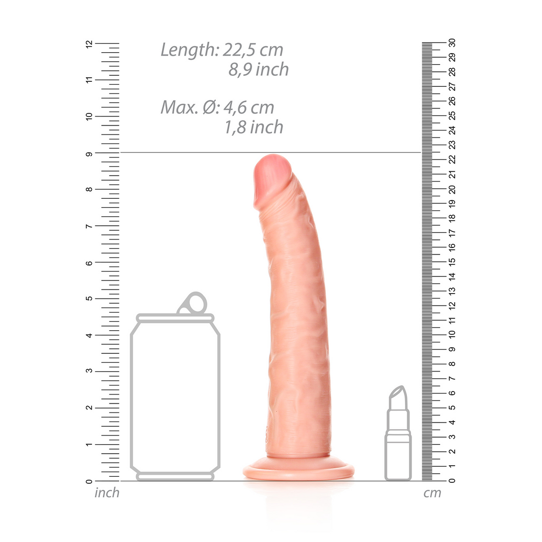 Slim realistischer Dildo mit Saugfuß - 8 / 20,5 cm