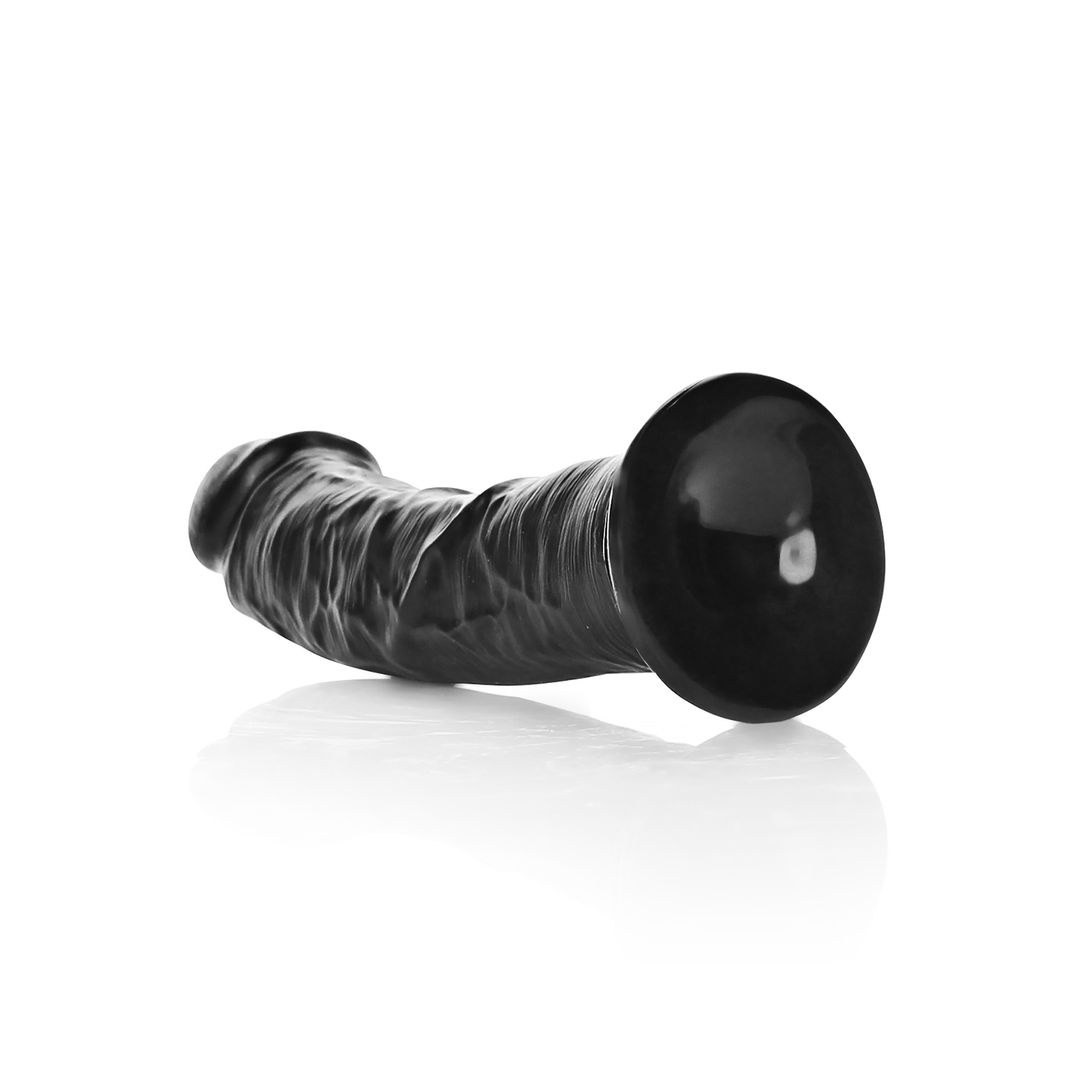 Gekrümmter realistischer Dildo mit Saugfuß - 6 / 15,5 cm