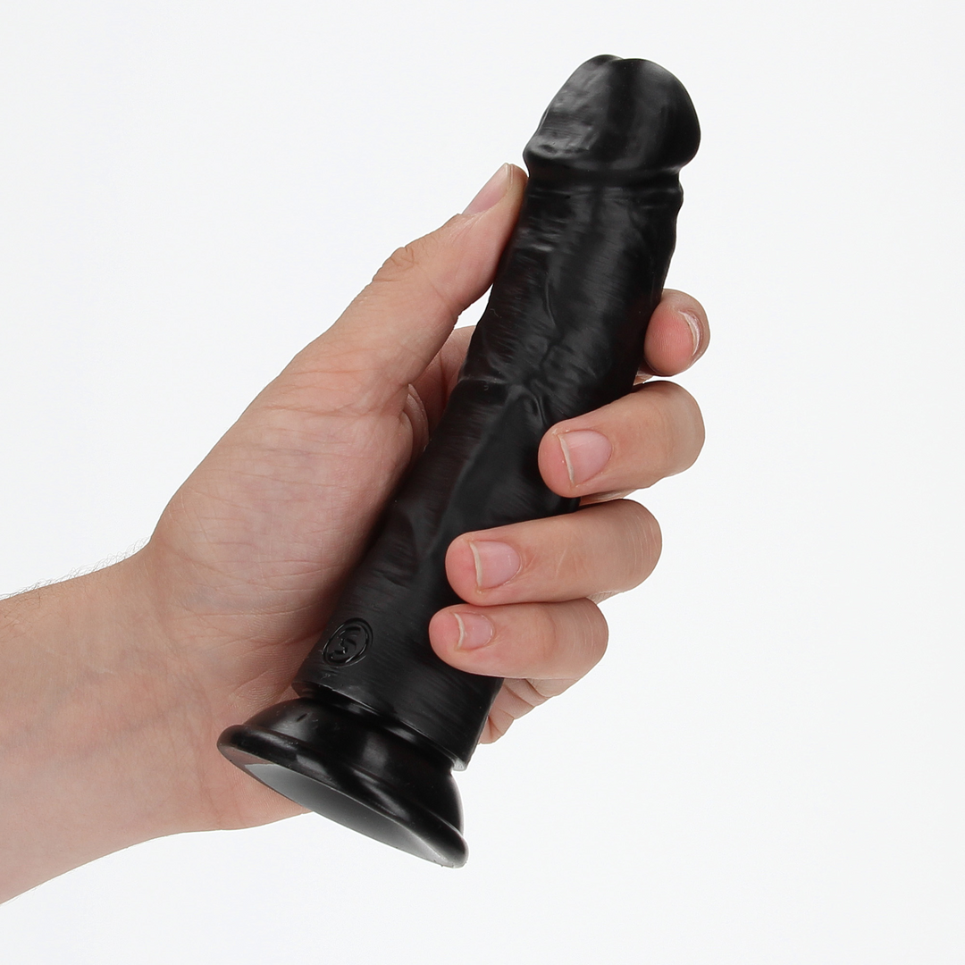 Gekrümmter realistischer Dildo mit Saugfuß - 6 / 15,5 cm
