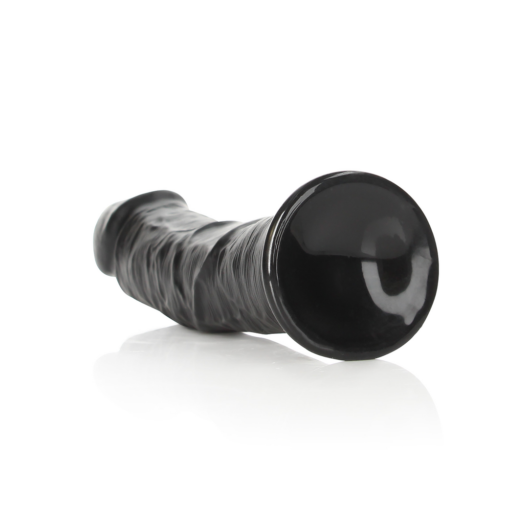 Gebogener realistischer Dildo mit Saugfuß - 9 / 23 cm