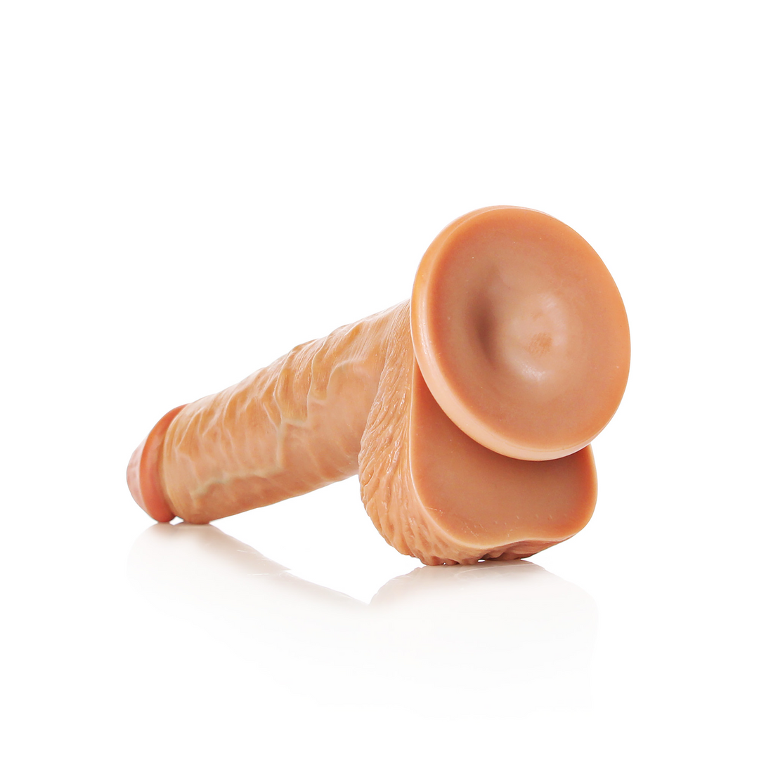 Gerader realistischer Dildo mit Balls und Saugfuß - 8 / 20,5 cm