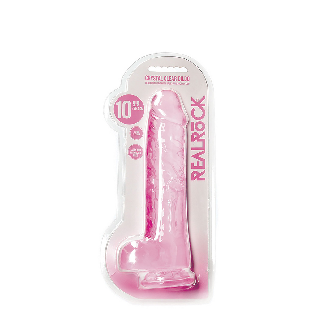 Realistischer Dildo mit Balls - 10 / 25,4 cm