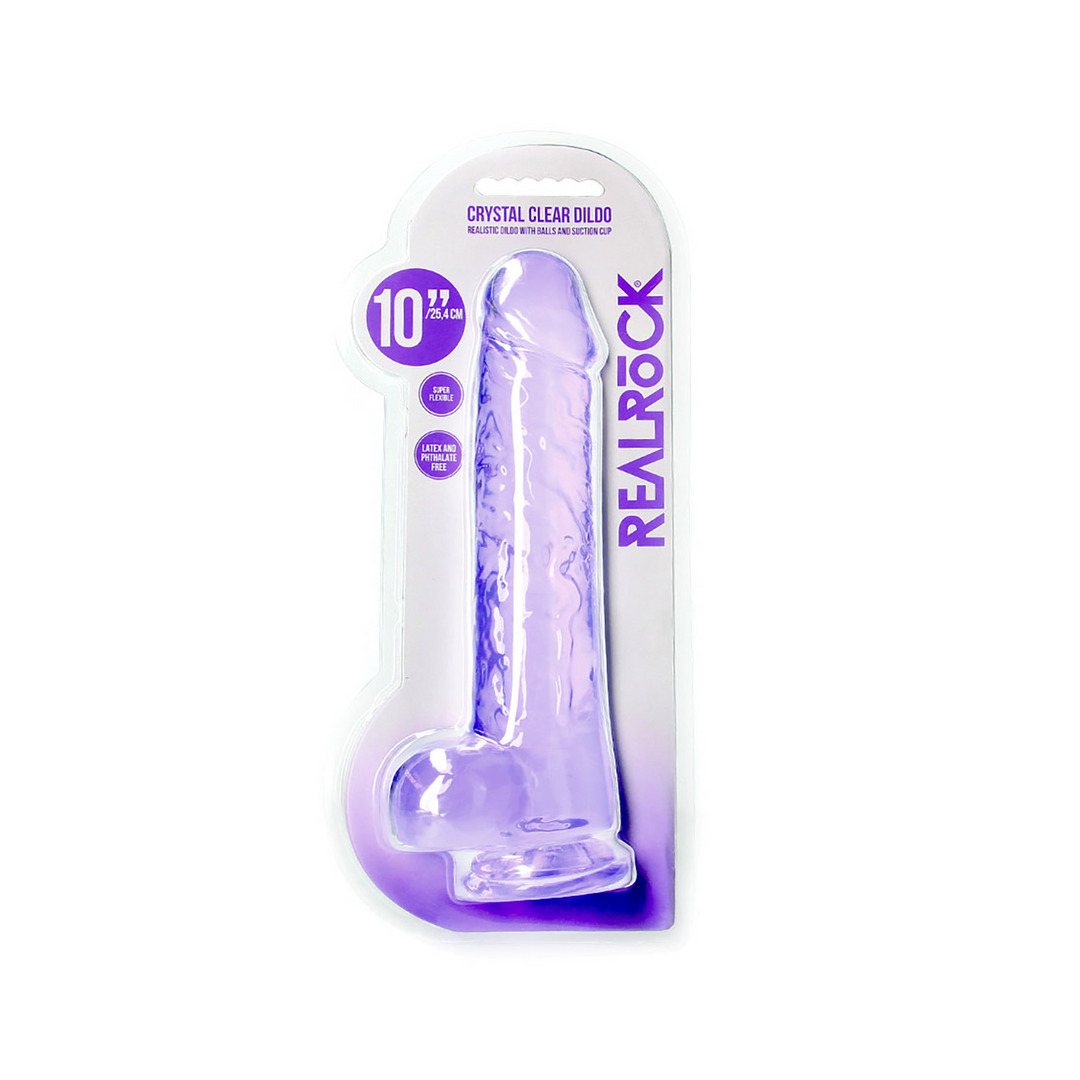 Realistischer Dildo mit Balls - 10 / 25,4 cm