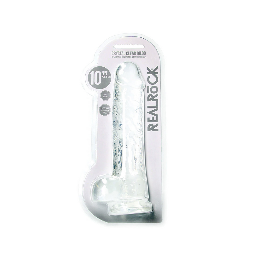 Realistischer Dildo mit Balls - 10 / 25,4 cm