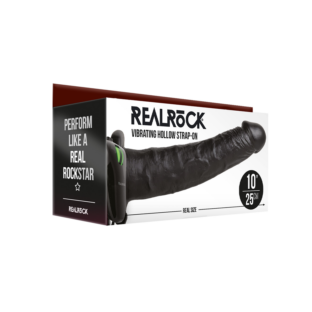 Vibrierender Hollow Strap-On ohne Balls - 10 / 24,5 cm