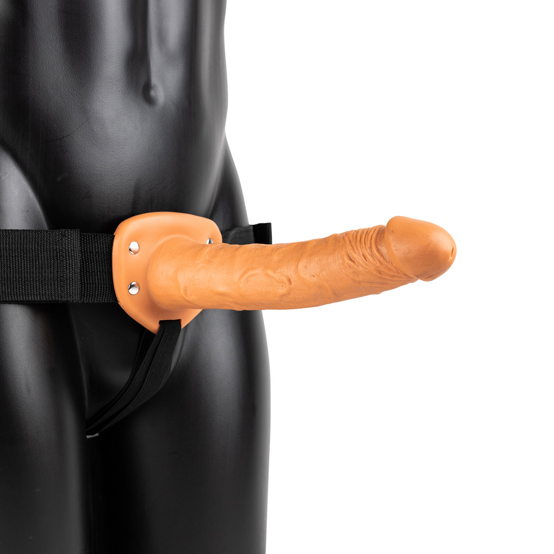 Vibrierender Hohl Strap-On ohne Balls - 10 / 24,5 cm