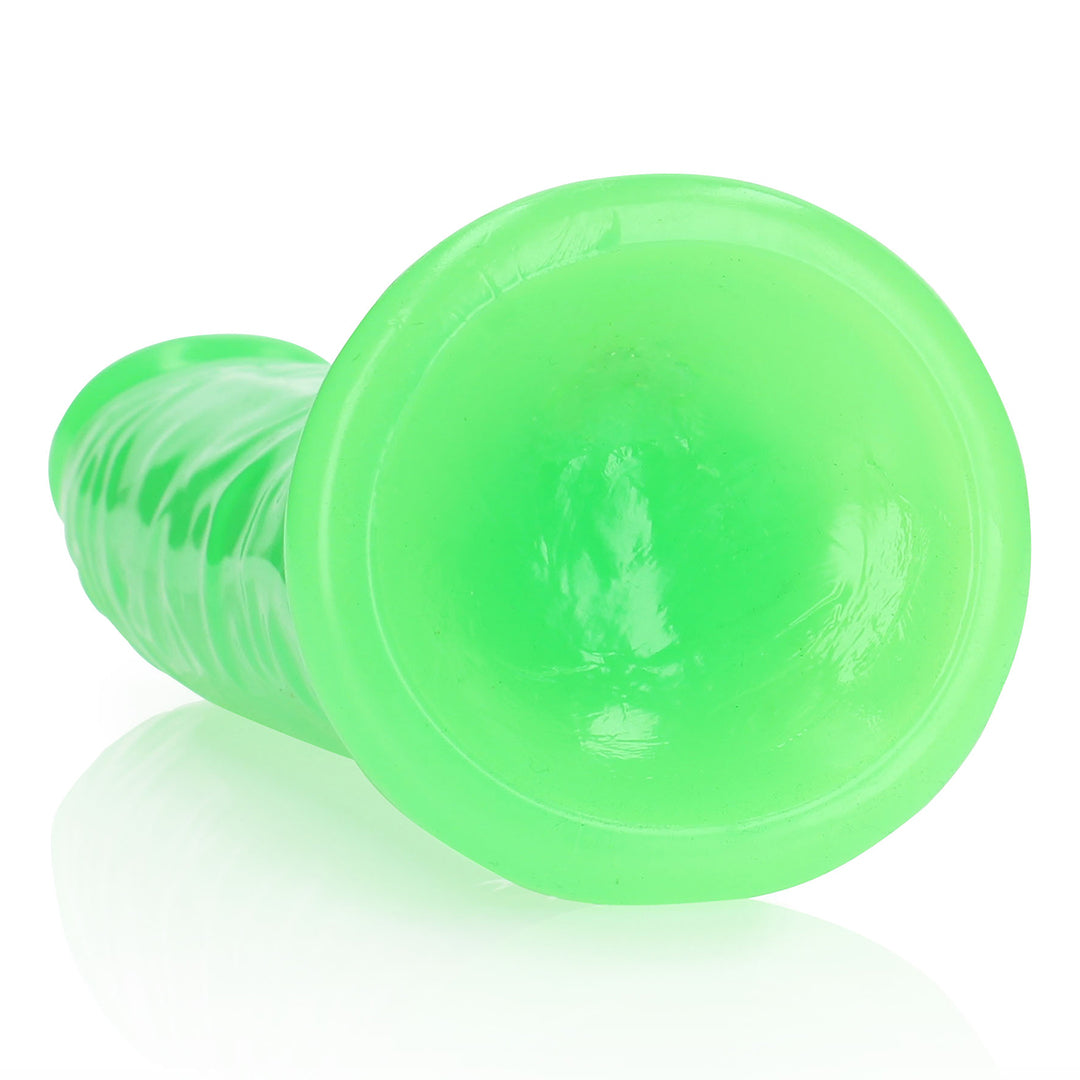 Slim realistische Dildo mit Saugnapf - Leuchtet im Dunkeln - 9'' / 22,5 cm