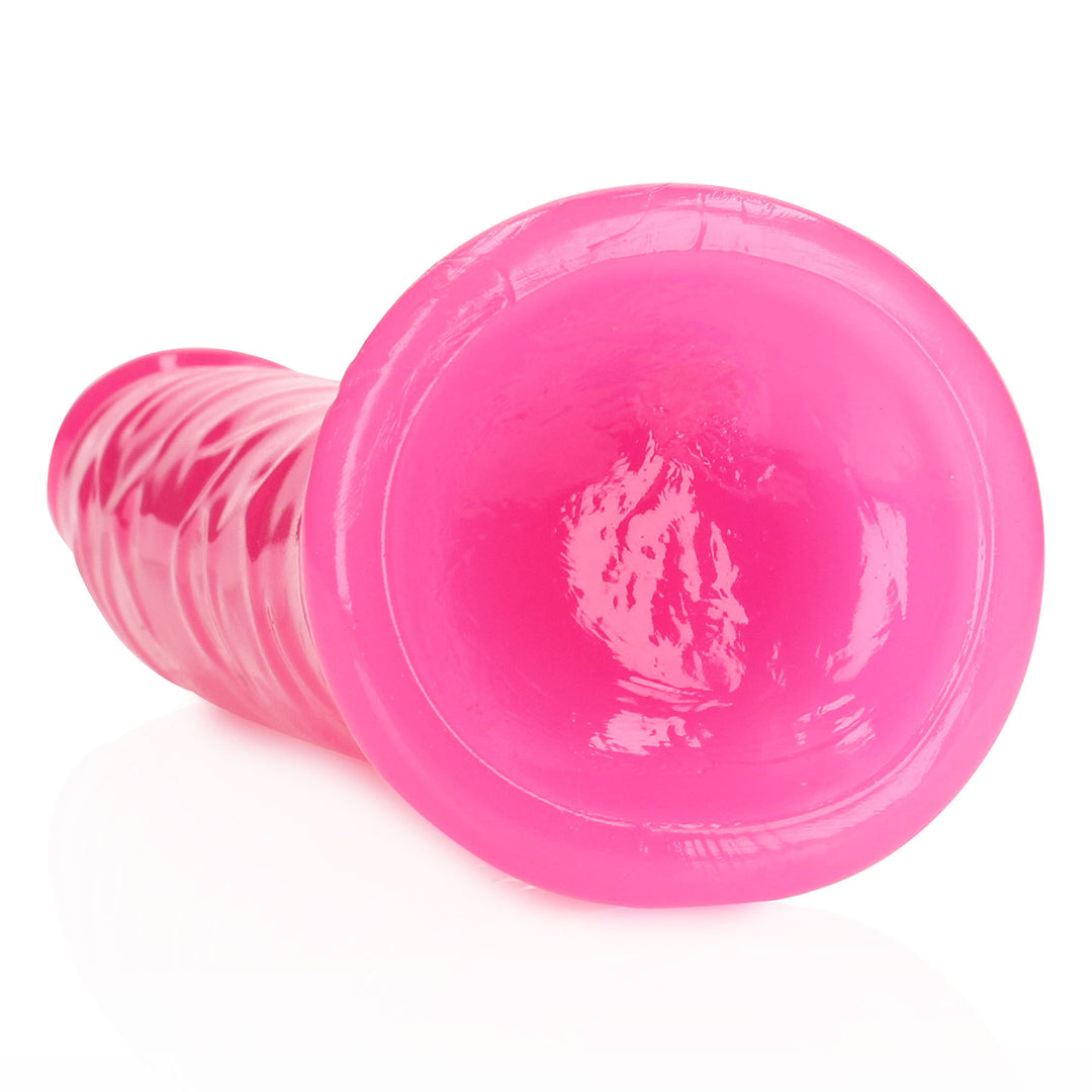 Slim realistischer Dildo mit Saugfuß - Leuchtet im Dunkeln - 9'' / 22,5 cm