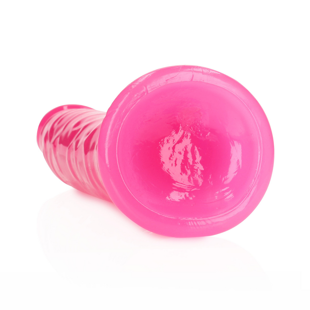 Slim realistischer Dildo mit Saugfuß - Leuchtet im Dunkeln - 9'' / 22,5 cm
