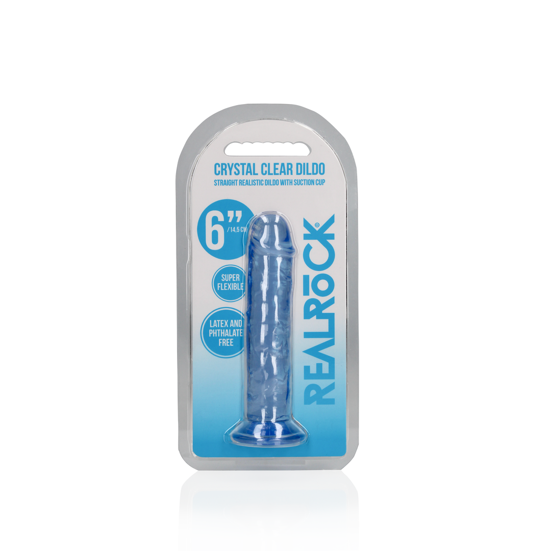 Gerader realistischer Dildo mit Saugnapf - 6'' / 14,5
