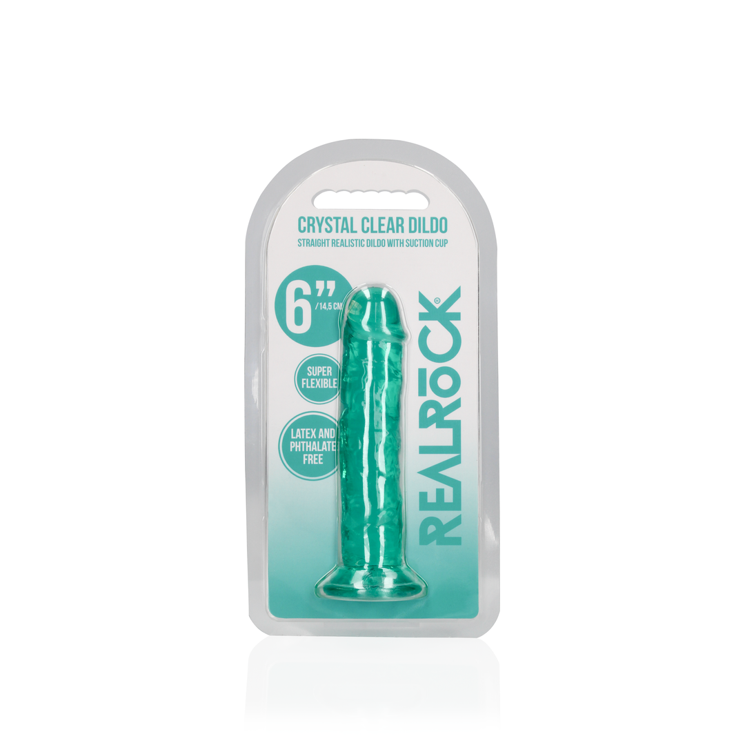 Gerader realistischer Dildo mit Saugfuß - 6'' / 14,5