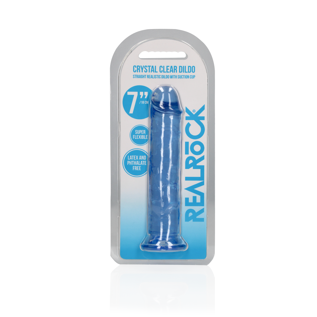 Gerader realistischer Dildo mit Saugnapf - 7'' / 18