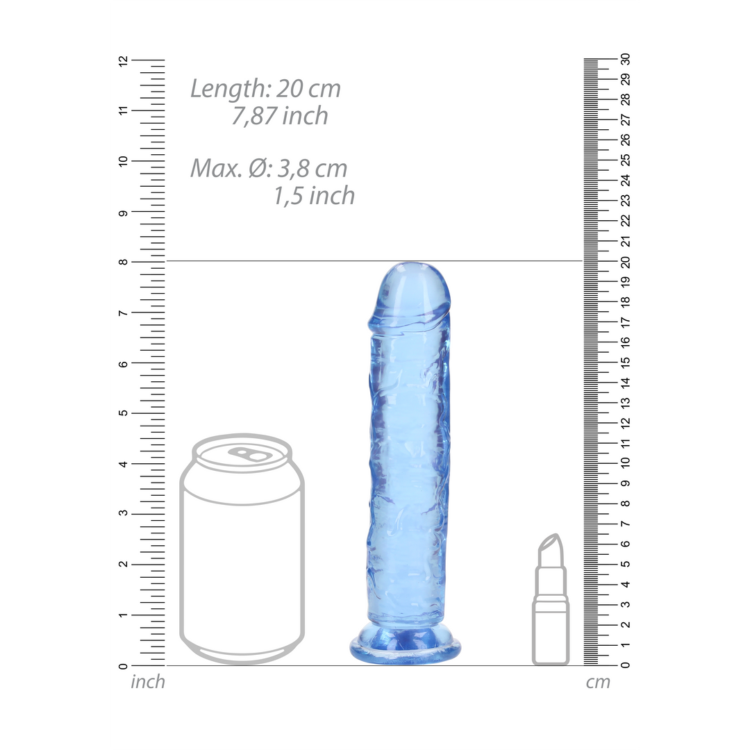 Gerader realistischer Dildo mit Saugnapf - 7'' / 18