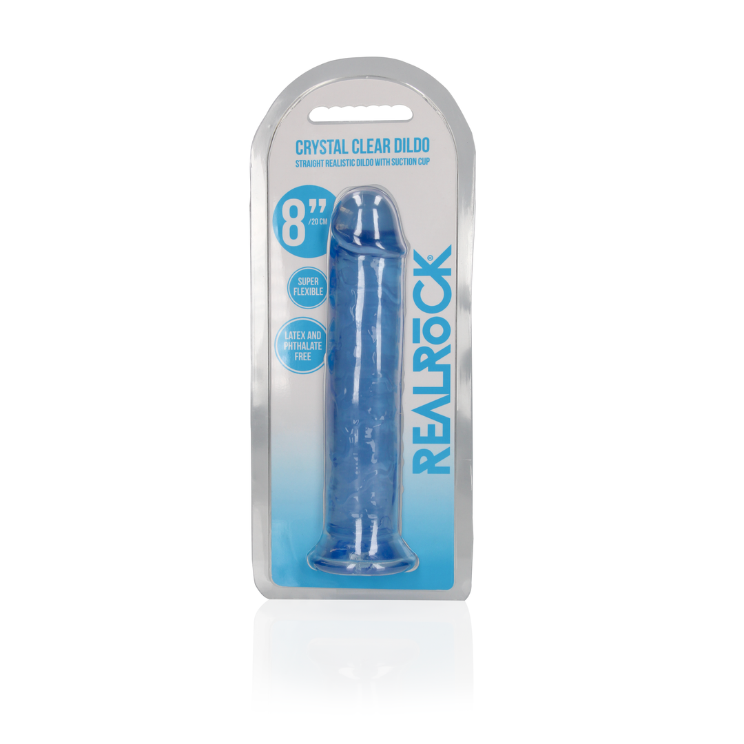 Gerader realistischer Dildo mit Saugnapf - 8'' / 20
