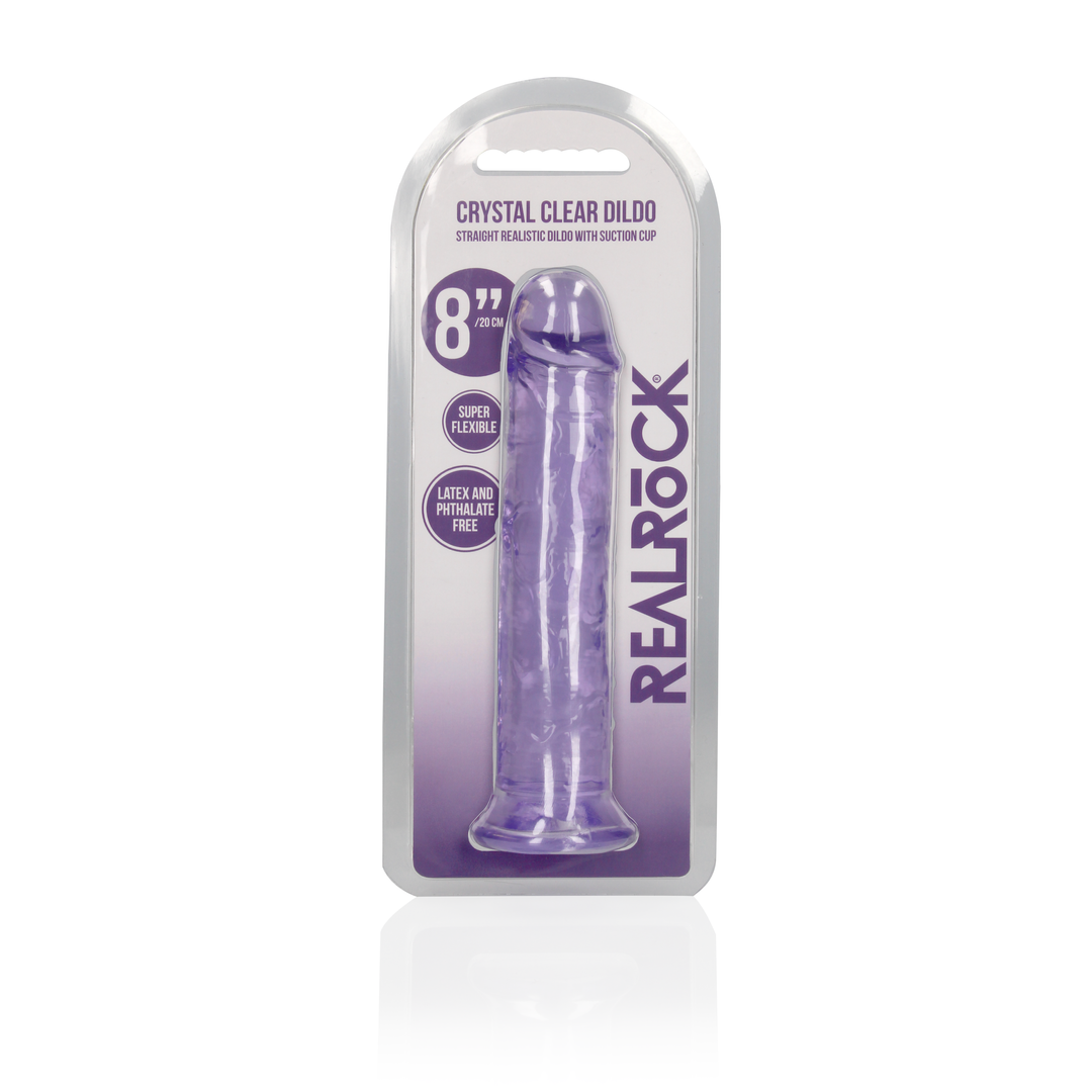 Gerader realistischer Dildo mit Saugkopf - 8'' / 20