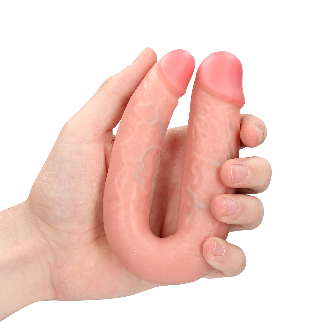 U-förmiger doppelter Dildo 5 / 12,7 cm - Flesh