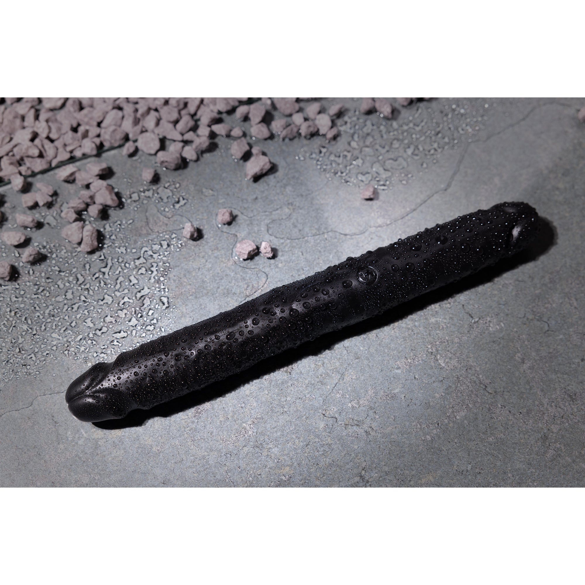 Slim Double Ended Dong 12 / 30,5 cm - Schwarz