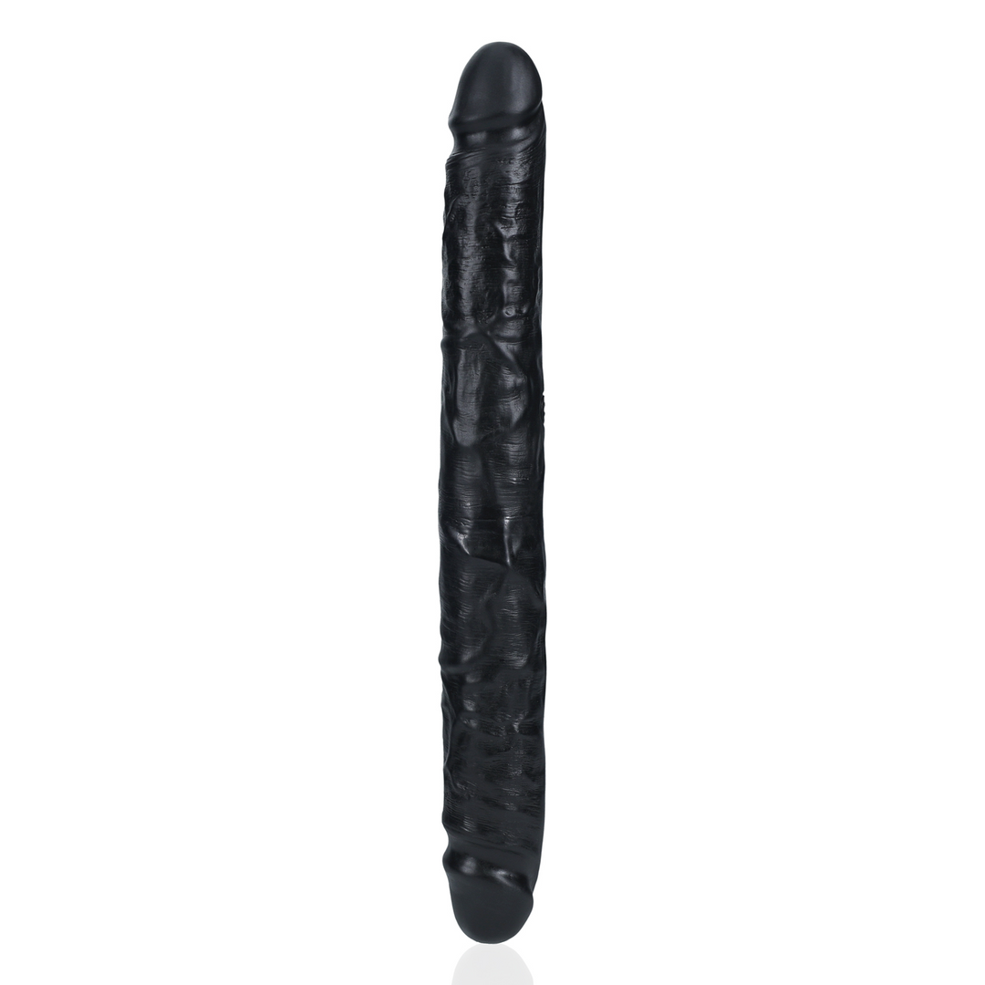 Slim Double Ended Dong 12 / 30,5 cm - Schwarz