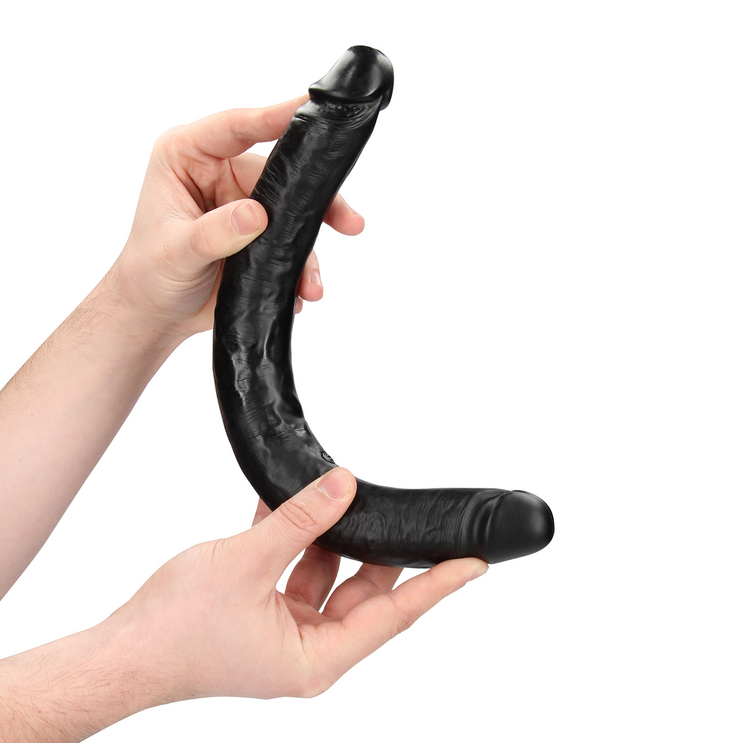 Slim Double Ended Dong 14 / 35,6 cm - Schwarz