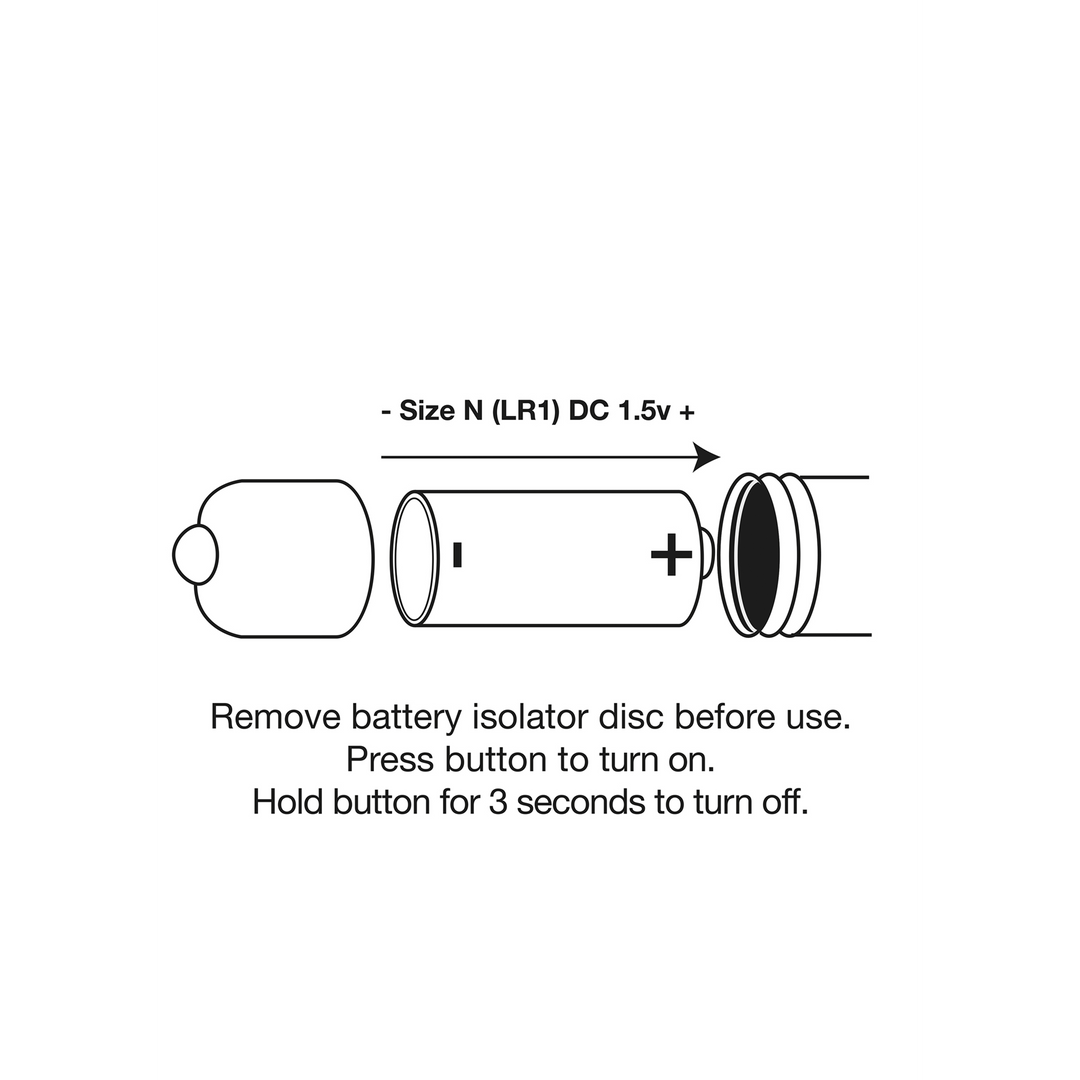 Vibrierende Bullet mit 1 Geschwindigkeit - 3,15 / 80 mm