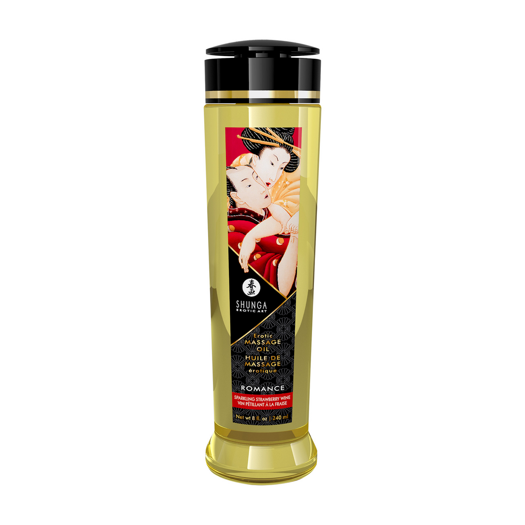 Erotisches Massageöl - Erdbeer Sekt - 8 fl oz / 240 ml