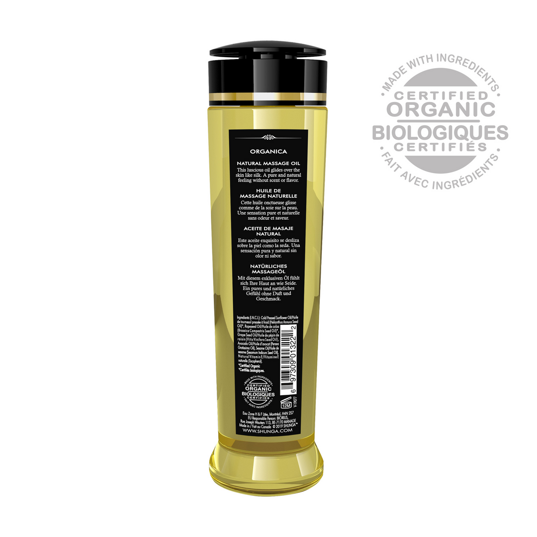 Organica Massageöl - Natürlich - 8 fl oz / 240 ml