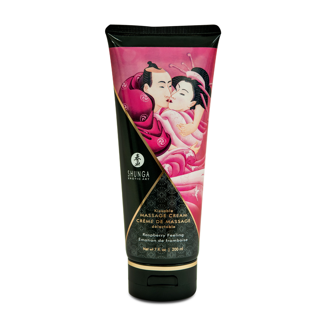 Kissable Massage Cream - Himbeer Gefühl - 7 floz / 200 ml