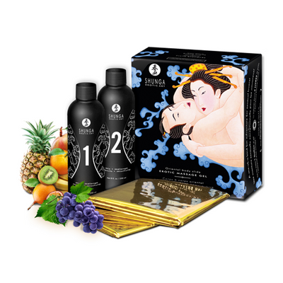 Körper-zu-Körper-Massage - Exotische Früchte - 2 Stück à 7,6 fl / 225 ml