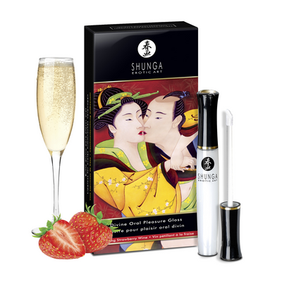Göttlicher Oraler Lipgloss - Erdbeer Sekt - 0,33 fl oz / 10 ml