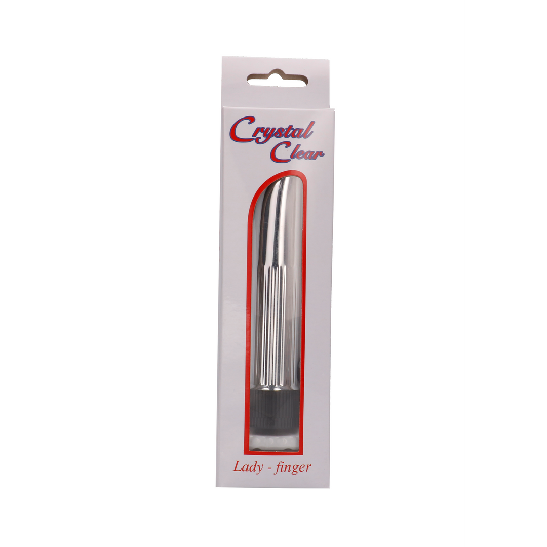 Kristallklare Lady Finger - Mini-Vibrator