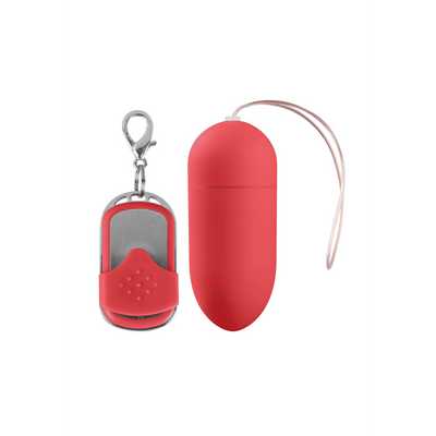 Vibrating Egg mit 10 Geschwindigkeiten und Fernbedienung - L - Pink