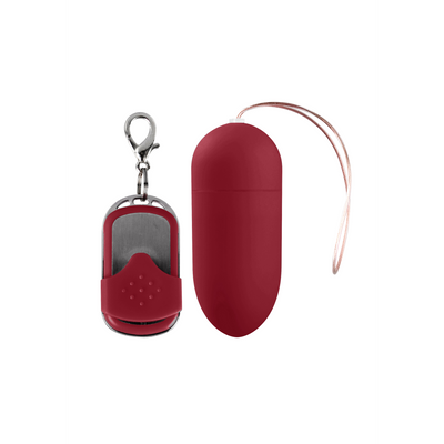 Vibrating Egg mit 10 Geschwindigkeiten und Fernbedienung - L - Rot